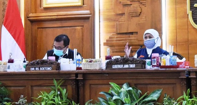 Tangani Permasalahan Klaim Pasien Covid-19, Gubernur Khofifah Minta BPJS Kesehatan Beri Asistensi di RS Rujukan