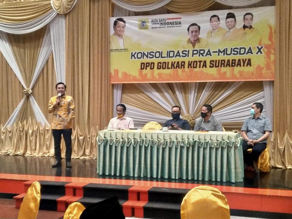 Raup Dukungan PK dan Pengurus, Arif Fathoni jadi Calon Kuat Ketua DPD II Golkar Surabaya