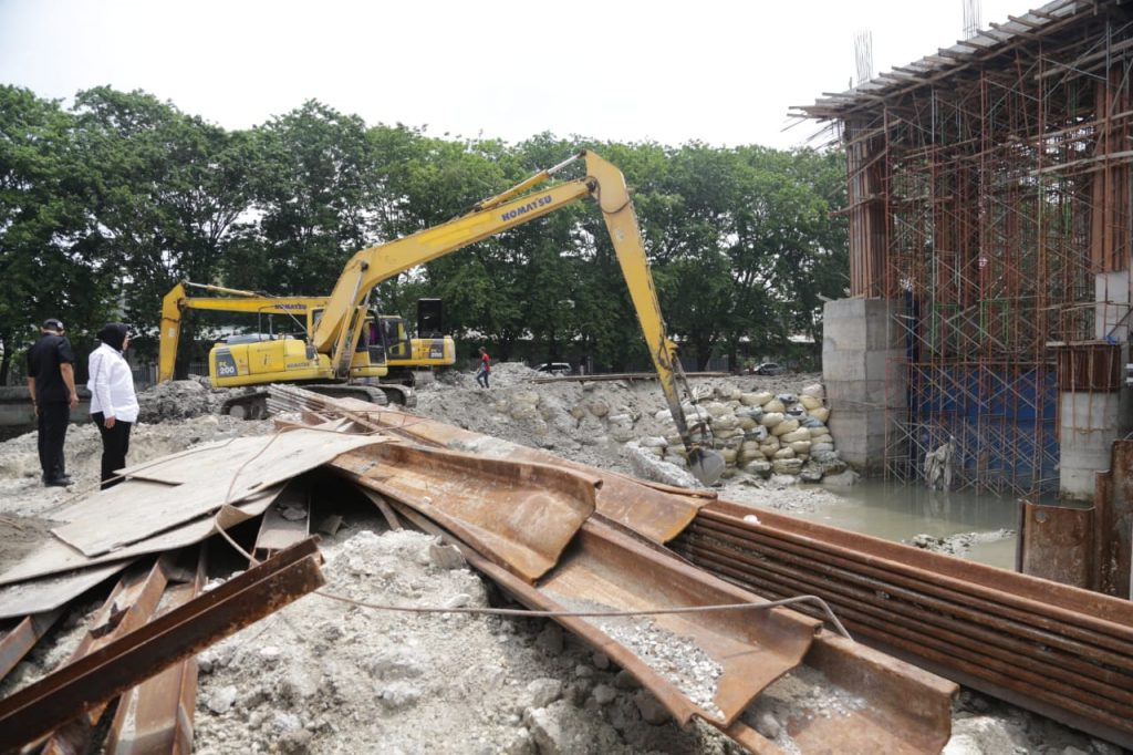 Ditarget Selesai Desember, Pemkot Surabaya Kebut Pembangunan Rumah Pompa Petekan