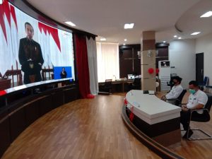 Sekda Rooswandi Simak Pidato Presiden Jokowi soal Kegiatan Aksi Nasional Pemberantasan Korupsi