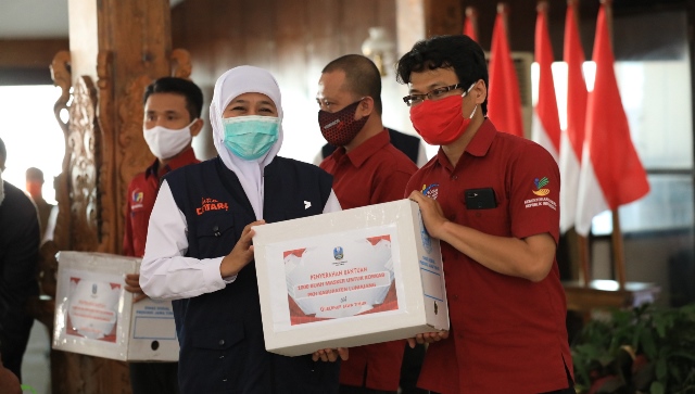 Jaga Keseimbangan Ekonomi dan Kesehatan, Gubernur Khofifah Distribusikan Hibah Jatim PUSPA di Kawasan Tapal Kuda Jatim