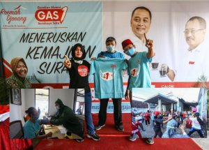 Dongkrak Suara Eri-Armuji, GASS Gelar Acara Senam Sehat dan Donor Darah