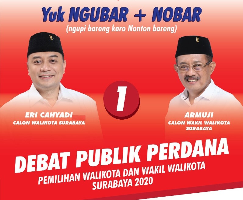 PDIP Surabaya Gelar Nobar Debat dengan Prokes Ketat