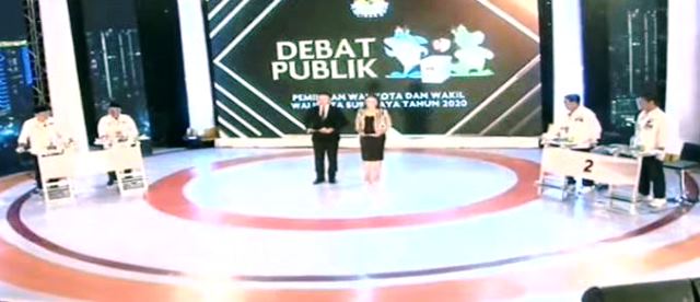 Begini Hangatnya Acara Debat Perdana Pilwali Surabaya 2020 di Sesi Pertama