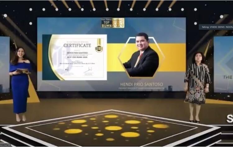 Dirut SIG, Hendi Prio Santoso Raih Penghargaan CEO Terbaik Dalam Ajang Top BUMN Award 2020
