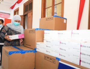 Terima Rapid Test Antigen dari BNPB, Pemprov Jatim Percepat Upaya Testing Covid-19