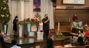 Malam Natal, Whisnu Sakti Kunjungi GKI Diponegoro Surabaya