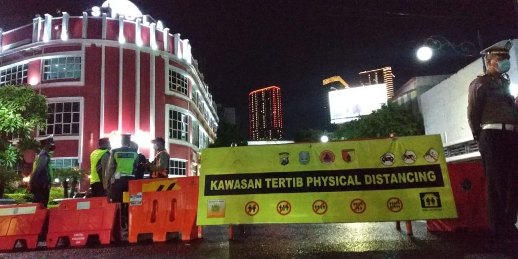 Polisi Gelar Simulasi Penutupan Ruas Jalan Tunjungan dan Darmo Surabaya