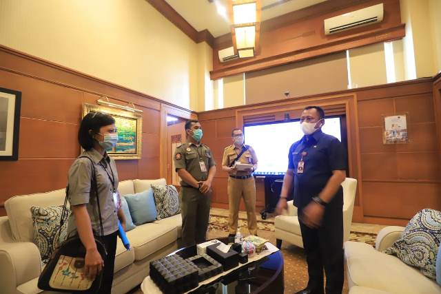 Sesuai Permintaan Sekda Prov, Satgas Covid-19 Surabaya Asesmen Kantor Pemprov Jatim