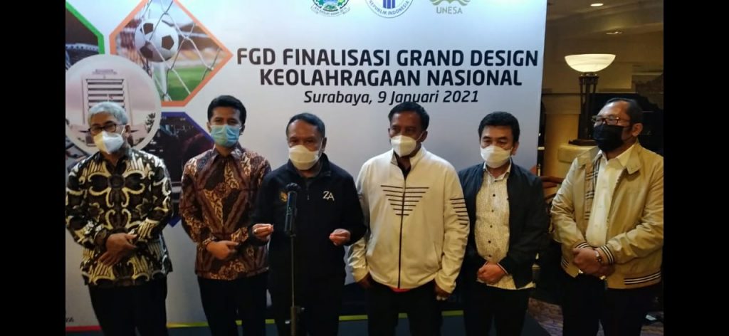 Menpora Buka Grand Design Sistem Olah Raga Nasional di Surabaya