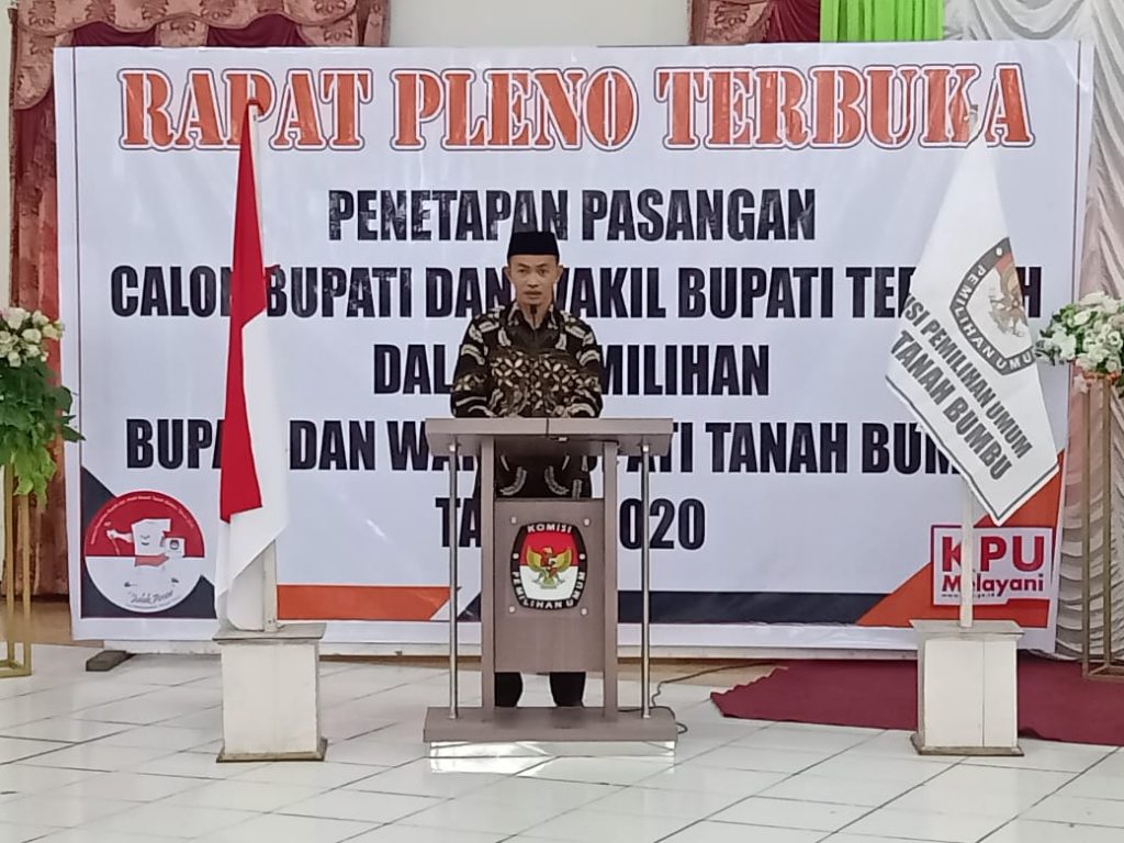 KPU Tanbu Tetapkan ZR Sebagai Paslon Terpilih di Pilkada 2020