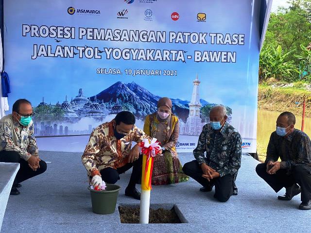 Pemasangan Patok Trase Jalan Tol Yogyakarta-Bawen Dimulai, Jasa Marga Targetkan Konstruksi Agustus 2021