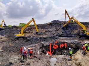 Perbaikan Pipa PDAM Bocor di Karangpilang Rampung