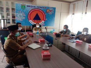 Bupati Tanbu Ikuti Entry Meeting BPK RI Terkait Pemeriksaan Interin LKPD 2020