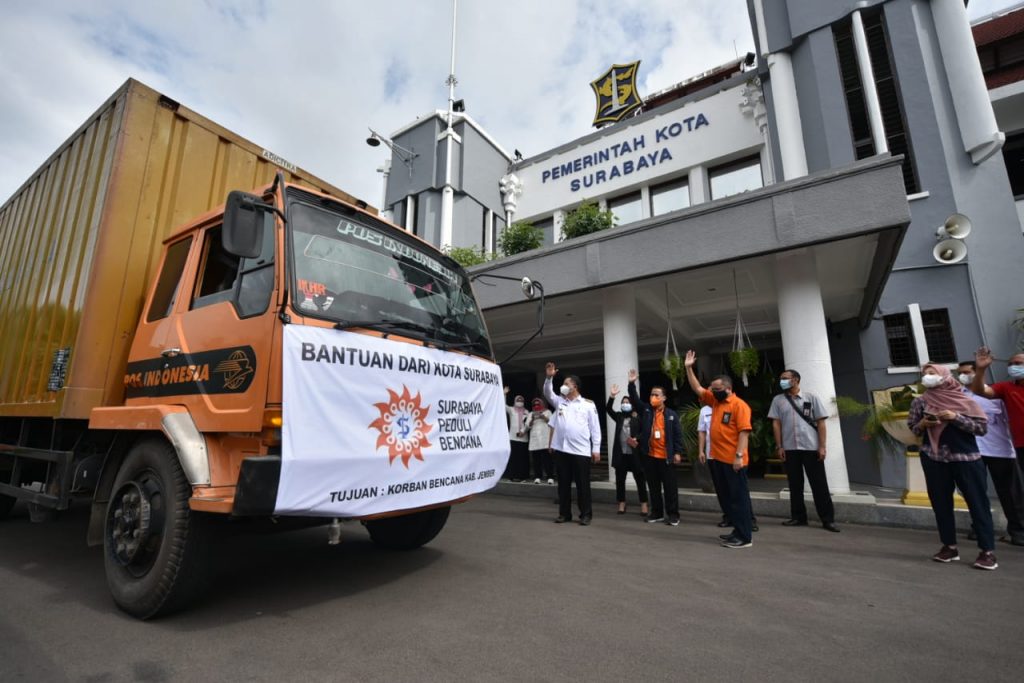 Setelah Mamuju dan Majene, Pemkot Surabaya Kirim Bantuan ke Jember untuk Korban Bencana Alam