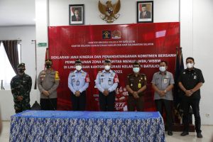 Imigrasi Kelas II TPI Batulicin Canangkan Zona Integritas