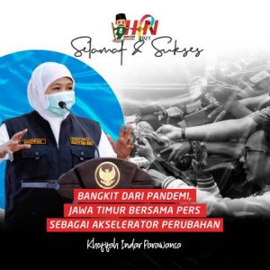 Peringatan HPN 2021, Gubernur Khofifah: Kuantitas dan Kualitas Produk Pers Harus Seimbang