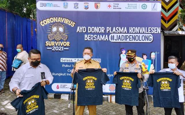 Kunjungi PT Sier dan PMI, Satgas Covid-19 Surabaya Dorong Gerakan Donor Plasma Konvalesen