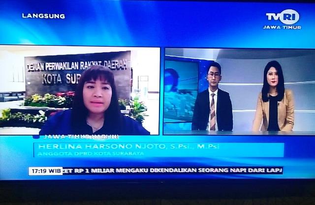 Pasangan ErJi Dilantik, Herlina Harsono Njoto: Harus bisa jadi milik seluruh warga Surabaya