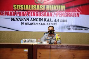Polres Kediri Lakukan Pendataan dan Sosialisasi ke Pengrajin Senapan Angin