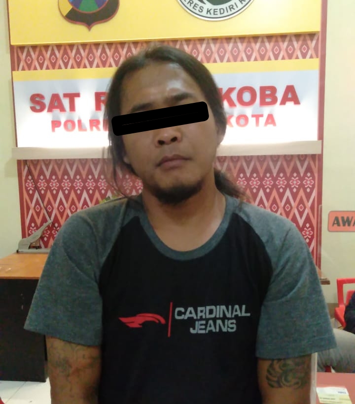 Diduga Edarkan Narkoba, Pria Godrong Diciduk Satreskoba Polres Kediri Kota