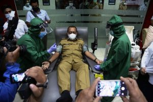 Bantu Kesembuhan Pasien Covid-19, Wakil Wali Kota Armudji Donor Plasma Konvalesen