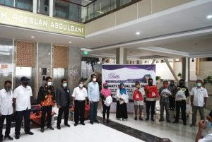 Peringati Hari Jadi ke 4, SMSI Jatim Gelar Baksos Dampak Pandemi Covid-19