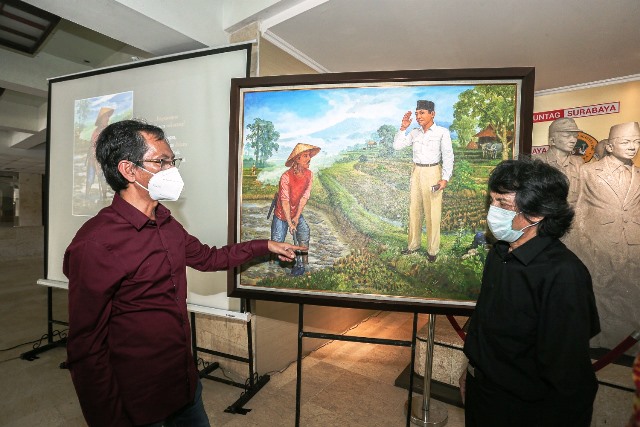 Lukisan Pertemuan Bung Karno dan Marhaen, DPRD Surabaya: Perkuat Semangat Pro-Wong Cilik