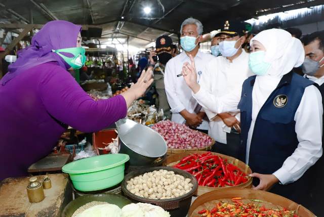 Cek Harga Sembako di Pasar Besar Pasuruan Harga Relatif Stabil, Kecuali Daging Ayam