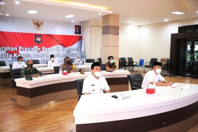 Forkompida Tanah Bumbu Ikuti Rakor Kepala Daerah Bersama Presiden Jokowi