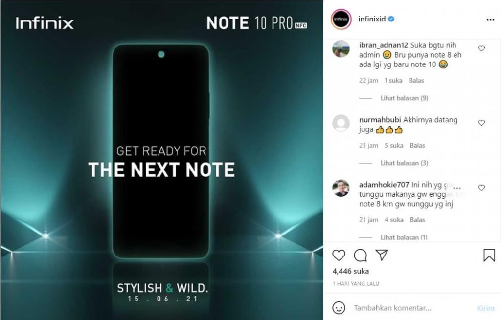 Antisipasi Permintaan Membludak Penjualan Perdana Infinix Note10 Pro NFC Ditunda