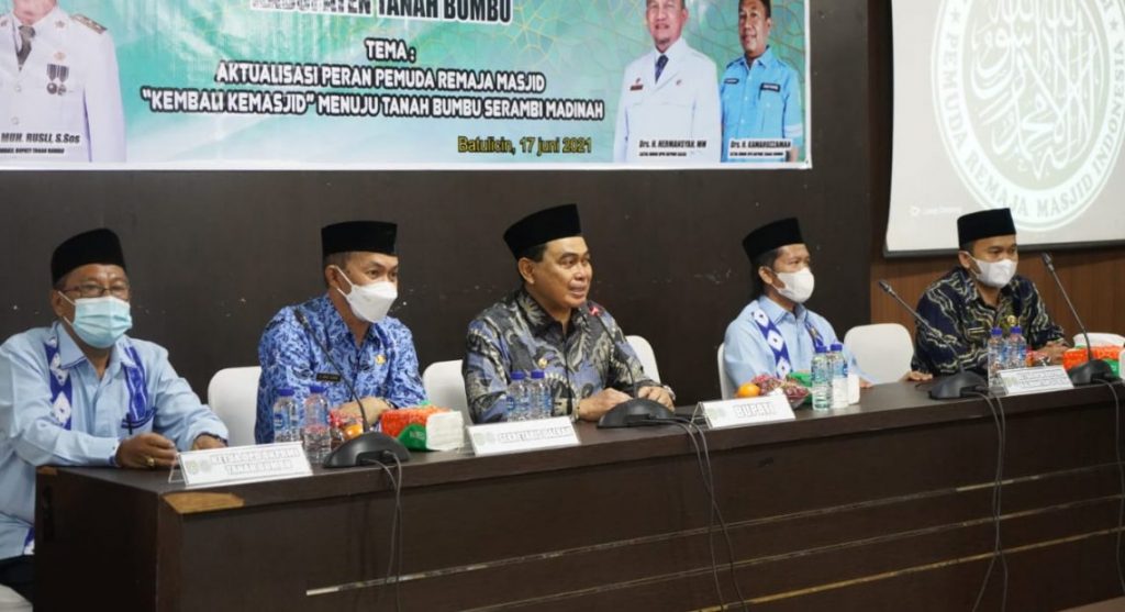 Bupati H.M Zairullah Azhar Buka Acara Musda BKPRMI Ke V Tahun 2021 di Tanah Bumbu