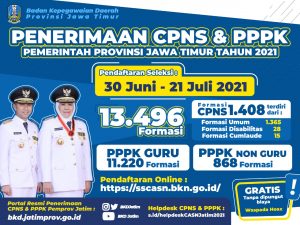 Pendaftaran ASN Dibuka Secara Daring, Menpan-RB Tambah Kuota CPNS Pemprov Jatim