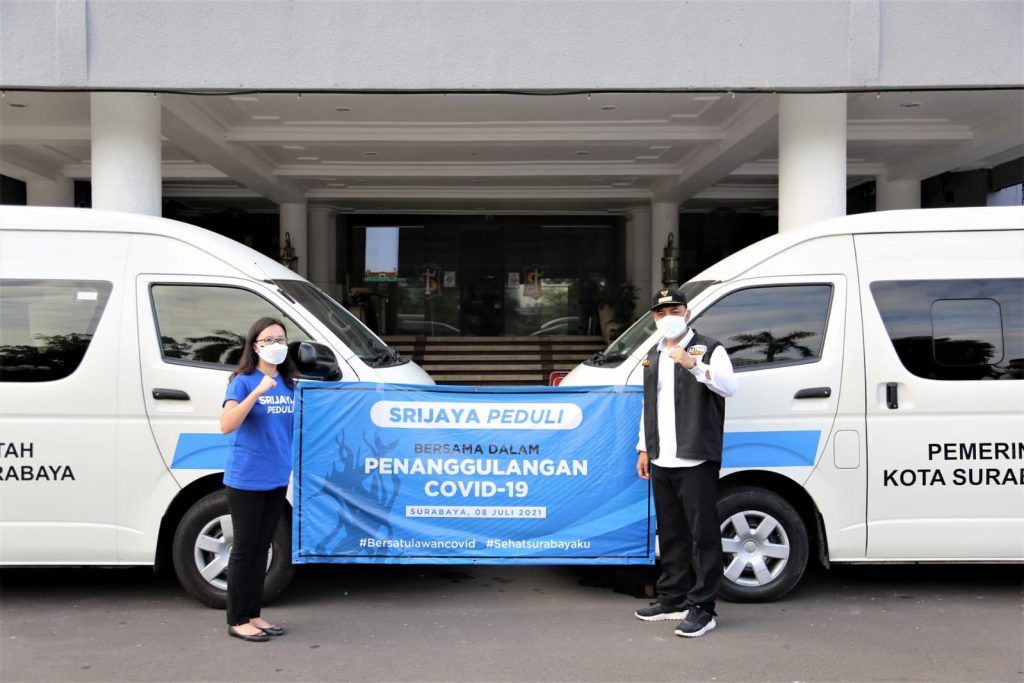 Pemkot Surabaya Terima Bantuan Fasilitas Mobil dari Srijaya Peduli untuk Penanganan Covid-19