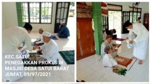 Terapkan PPKM, Muspika Kecamatan Satui Lakukan Sosialisasi Prokes
