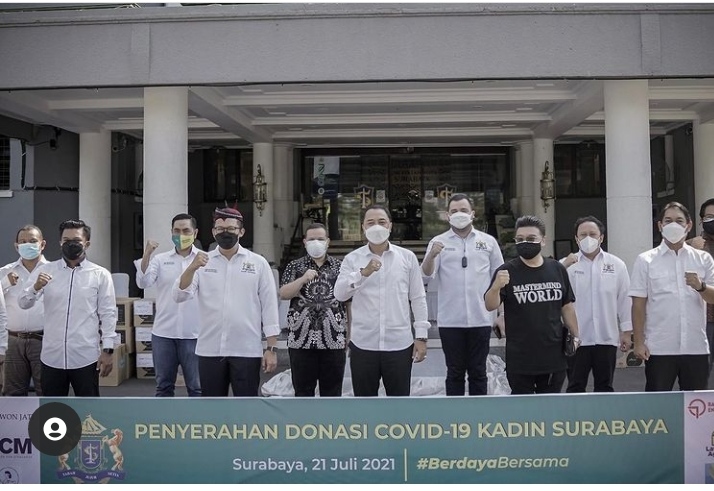 Kadin Surabaya Donasikan APD dan Paket Isoman Untuk Masyarakat