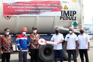 IMIP Sumbang 500 Ton Oksigen Lewat Kemenkes Untuk Rumah Sakit