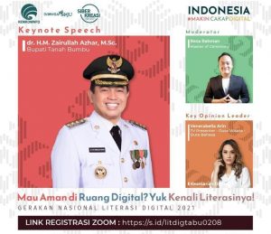 Diskominfo Tanbu Gelar Webinar Literasi Digital
