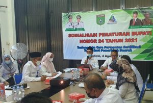 Dinas Perkimtam Tanbu Sosialisaskan Percepatan Sertifikasi Tanah Aset Pemerintah Daerah
