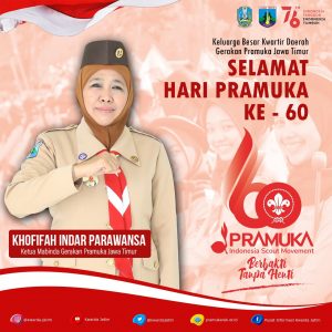 Gubernur Khofifah Ajak Pramuka Aktif Sosialisasi Protkes dan Dorong Pemulihan Ekonomi Akibat Pandemi