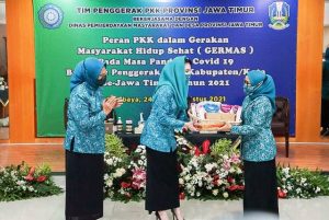 Terima Bantuan Sembako dari TP PKK Provinsi Jatim, Rini Eri Cahyadi Bakal Distribusikan kepada Ibu Hamil