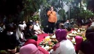 Bantu Usir Pandemi, Warga Surabaya Gelar Tumpeng ‘Tolak Balak’ di Malam 1 Suro