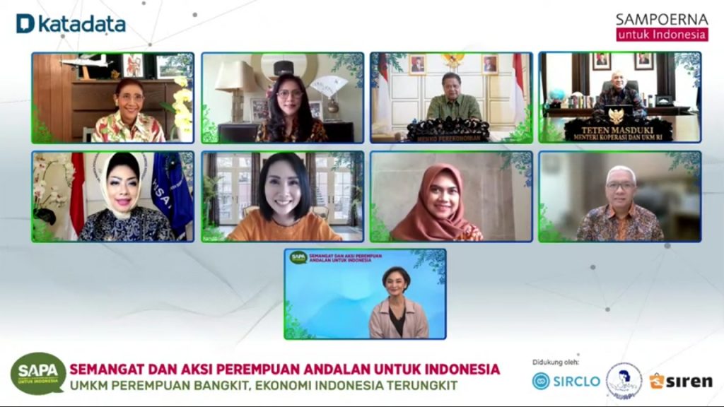 SAPA untuk Indonesia, Berdayakan UMKM dan Peranan Perempuan Dalam Mendukung Pemulihan Ekonomi Nasional