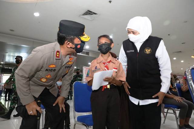 Kapolri & Panglima TNI Puji Capaian Vaksinasi Jatim