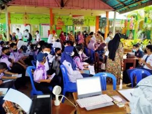 Genjot Vaksinasi untuk Pelajar, Dinkes Tanbu Sasar SMP Negeri Batulicin