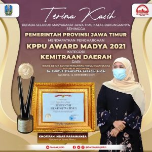 Jatim Sabet Anugerah KPPU Award 2021 Dua Tahun Berturut-Turut