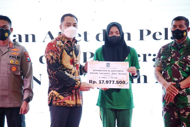Pemkot Surabaya Beri Reward Atlet Peraih Medali di Ajang PON XX Tahun 2021 Papua