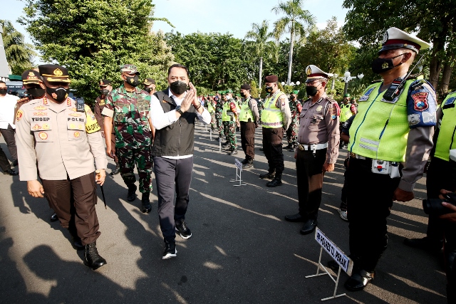 Surabaya Terjunkan Ribuan Personel Gabungan Amankan Natal dan Malam Tahun Baru