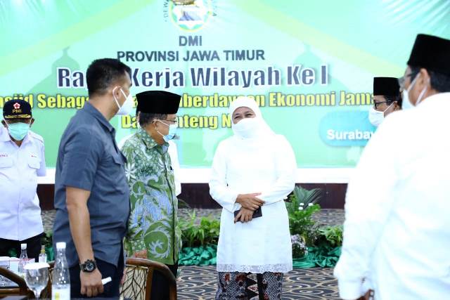 Gubernur Khofifah Harap Dewan Masjid Indonesia Dorong Pemberdayaan Ekonomi Umat Lewat Transformasi Digital