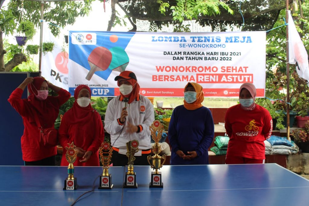 Meriahkan Tahun Baru dan Hari Ibu, Reni Astuti Gelar Turnamen Tenis Meja “R.A Cup 2022”